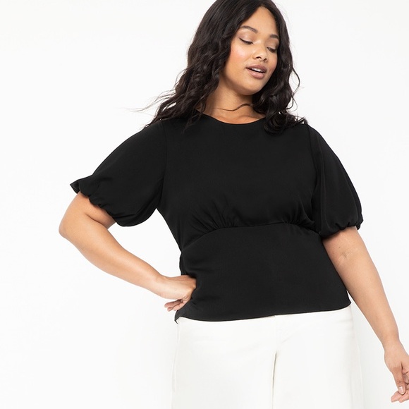 Eloquii | Tops | Eloquii 6 Nwt Black Empire Waist Blouse Top | Poshmark